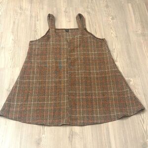 SHEIN Plaid V-Neck Jumper